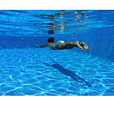   Underwater, Diver, Swimming pool, Swimmer