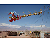   Christmas, Santa clause, Chile, Reindeer