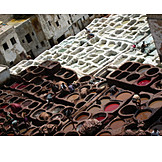  Leather, Morocco, Tannery, Fez