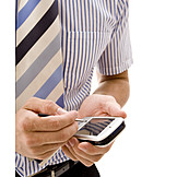   Businessman, Mobile Phones, Pocket Computer