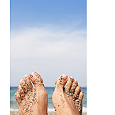   Wellness & relax, Sand, Füße