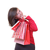   Young Woman, Indulgence & Consumption, Purchase & Shopping, Bag