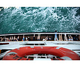   Tourism, Ship, Life belt, Cruise