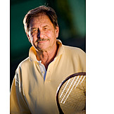   Senior, Active seniors, Tennis, Tennis racket