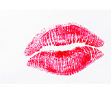   Mouth, Kissing lips, Lip imprint