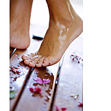   Wet, Body care, Barefoot, Foot