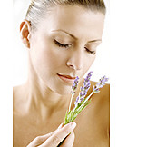   Enjoy, Smelling, Aromatherapy, Lavender scent