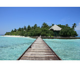   Steg, Insel, Malediven