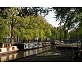   Gracht, Houseboat, Amsterdam