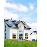   House, Solar energy, Power generation, Solar plant