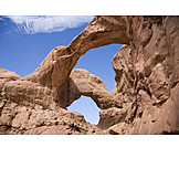   Felsformation, Arches, Nationalpark, Double arch