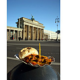   Berlin, Brandenburger tor, Currywurst