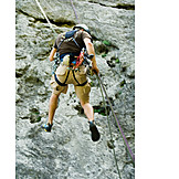   Action & Abenteuer, Kletterer, Klettersport, Abseilen