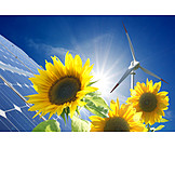   Energieerzeugung, Windenergie, Energiegewinnung, Sonnenenergie