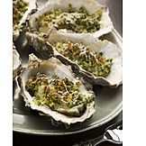   Austern, Muschelgericht, Oysters rockefeller