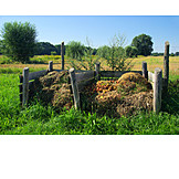   Kompost, Komposthaufen, Gartenabfall