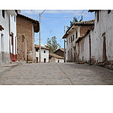   Dorf, Dorfstraße, Peru