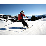   Wintersport, Skifahren, Skifahrerin