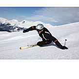   Skifahren, Skifahrer