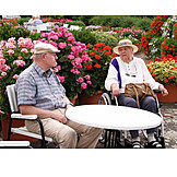  Senior, Pflege & Fürsorge, Ausruhen, Rollstuhlfahrerin