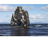   Rock, Basalt, Iceland, Rock formation, Volcanic rock, Basalt rock, Hvitserkur