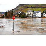   Hochwasser, überflutung, Traben, Trarbach