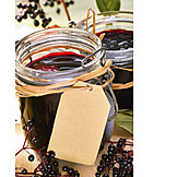   Elder berry, Marmalade, Jar
