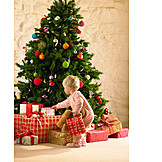   Toddler, Christmas, Christmas Tree