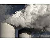   Umweltverschmutzung, Rauch, Braunkohlekraftwerk, Kohlendioxid