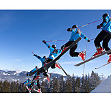   Skifahren, Skifahrer, Skispringen, Freeskiing