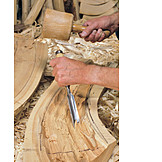   Handwerk, Hohleisen, Holzbearbeitung