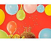   Geburtstag, Kindergeburtstag, Geburtstagskuchen, Luftballons