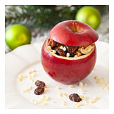   Christmas, Baked apple