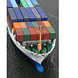   Frachtschiff, Containerschiff, Warentransport