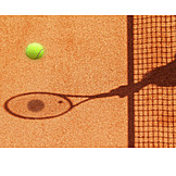   Tennis, Schatten, Tennisball