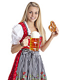   Bierglas, Oktoberfest, Bayerisch, Dirndl