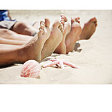   Barefoot, Foot, Beach Holiday, Summer Holidays
