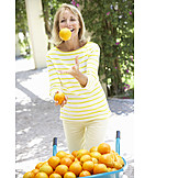   Summer, Harvest, Oranges, Fruit Harvest, Juggling