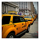   Städtisches leben, Taxi, Straßenverkehr, New york city