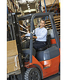   Job & Profession, Logistics, Forklift, Warehouse Clerk