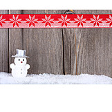   Backgrounds, Christmas, Wood, Snowman, Bow