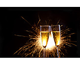   Sparkling, New Year's Eve, Champagne Glass, Toast
