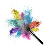   Beauty & Cosmetics, Multi Colored, Cosmetic Brushes, Pigments