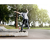   Lifestyle, Springen, Urban, Skater, Skateboard, Skateboarding, Skaten