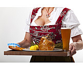   Bavarian cuisine, Serve, Waitress, Eisbein