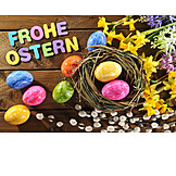   Osternest, Frohe ostern