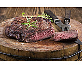   Steak, Rumpsteak, Beef Steak, Meat Dish, Carving Set