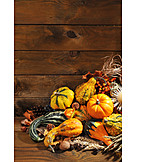   Copy Space, Pumpkin, Autumn Decoration, Thanksgiving