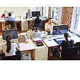   Job & Profession, Office & Workplace, Colleagues, Open Plan Office