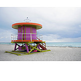   Wachturm, Wasserrettungsstation, Miami beach